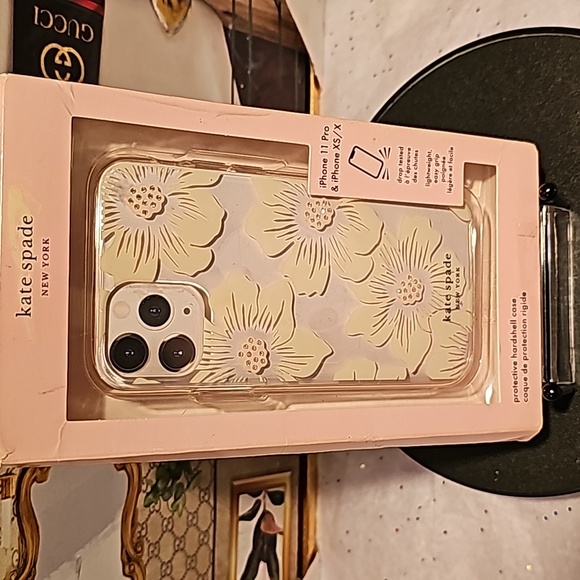 Kate Spade Floral IPhone 11 Pro Case - Cream and Gold - Picture 2 of 5